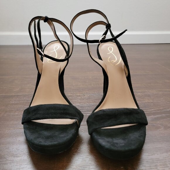 New Sam Edelman Jade Sandals Womens 9.5 Suede Elegant Elevated Whimsygoth - Picture 2 of 10